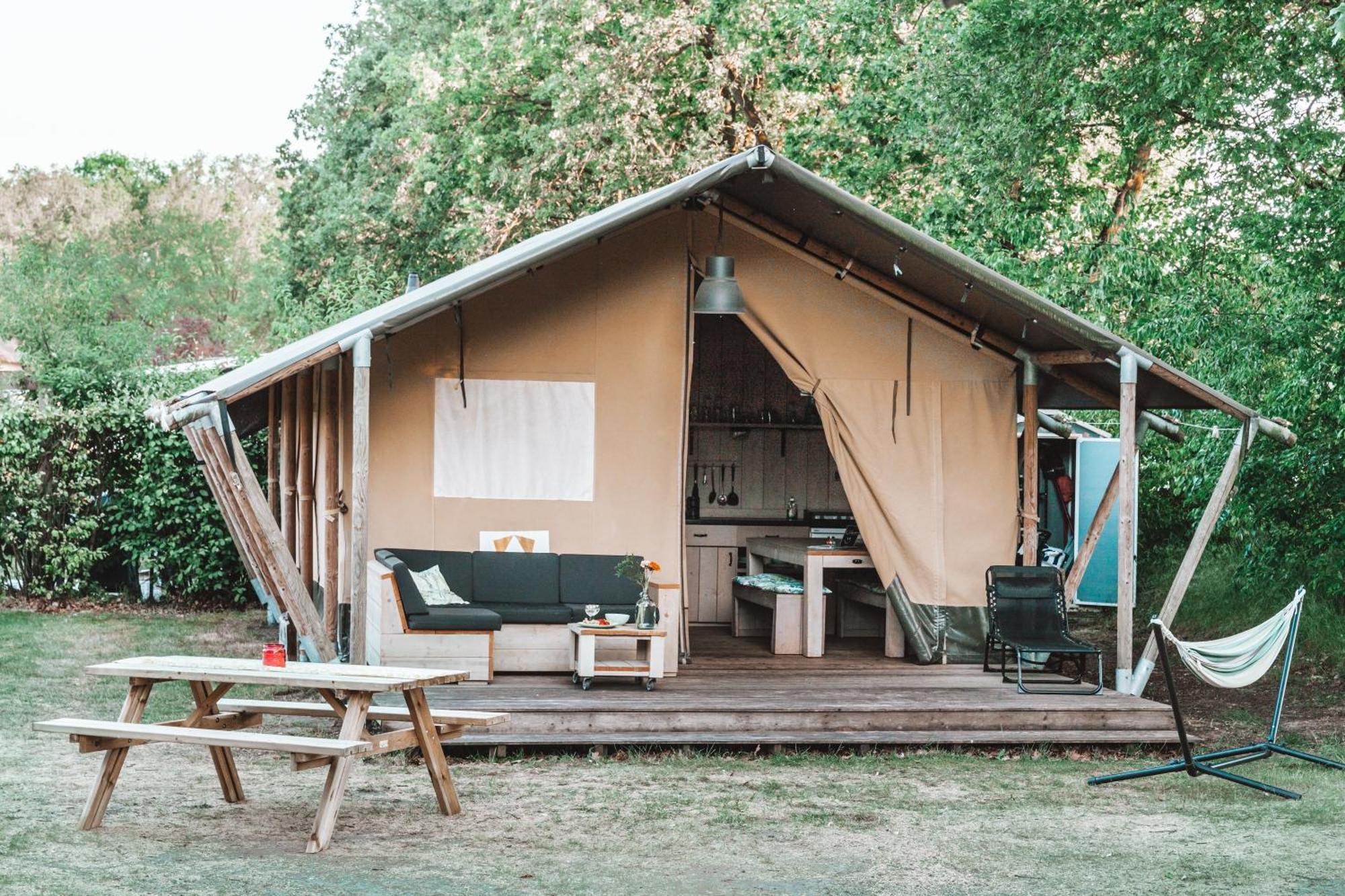 Glamping Holten Luxe Safaritent 1 Bagian luar foto