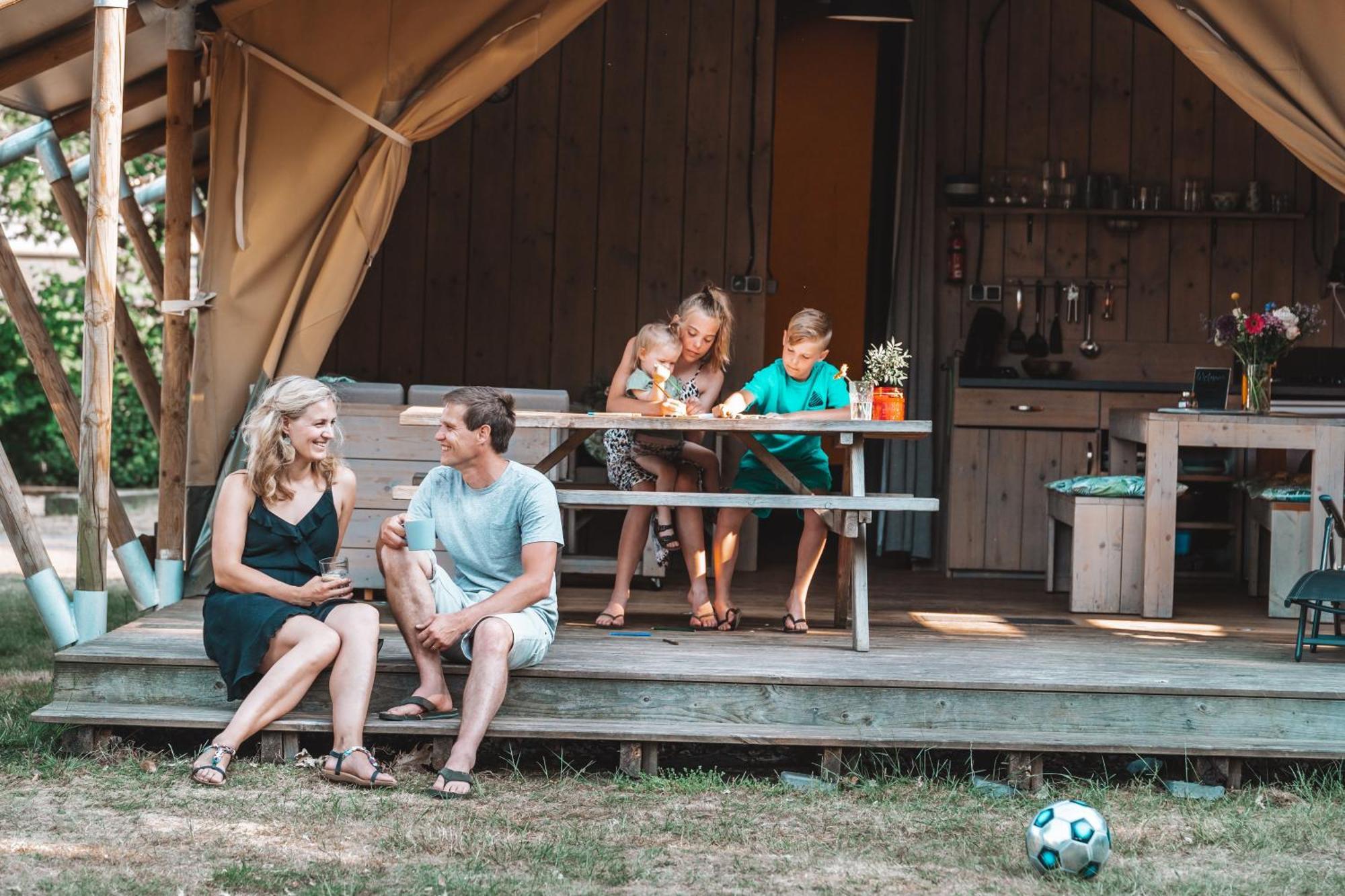 Glamping Holten Luxe Safaritent 1 Bagian luar foto